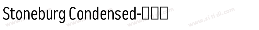 Stoneburg Condensed字体转换